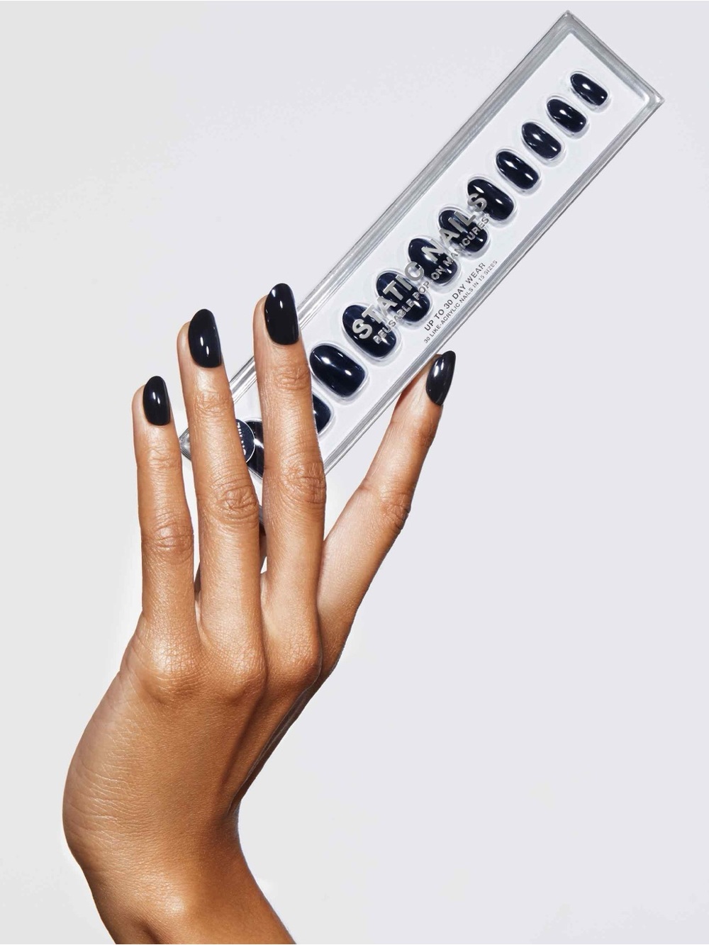 Static Nails Dark Room Reusable Pop-On Manicure | Round Shape | NIB